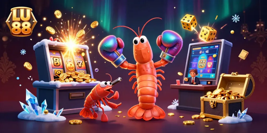 Experience exhilarating wins with LU 88's vibrant casino adventure featuring colorful elements and dynamic characters.